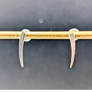 Boma 925 Sterling Silver Sliver Tiny Post Earrings
